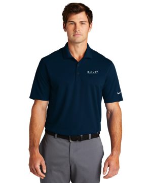 Navy Nike Dri-FIT Micro Pique Polo