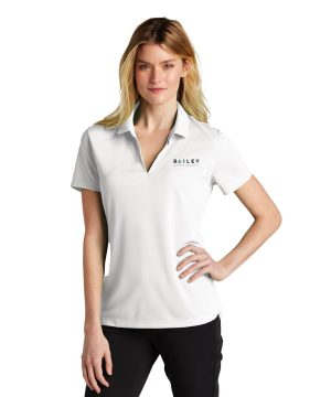 White Ladies Nike Dri-FIT Micro Pique Polo