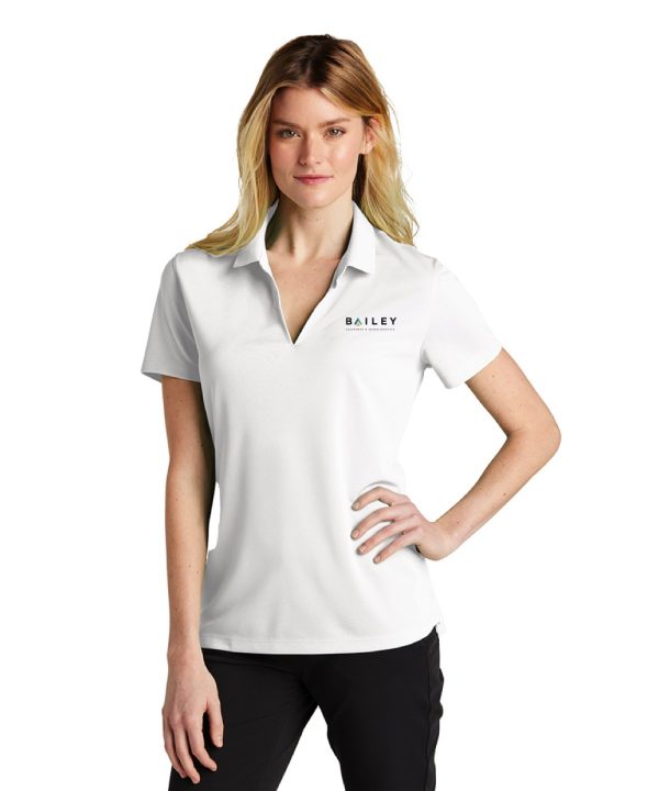 White Ladies Nike Dri-FIT Micro Pique Polo